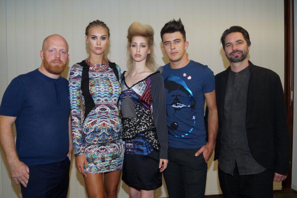 Art Director Philipp Haug (l.) aus London und Art Director Alex Socher aus Wien mit Models (r.). Ritter (6)