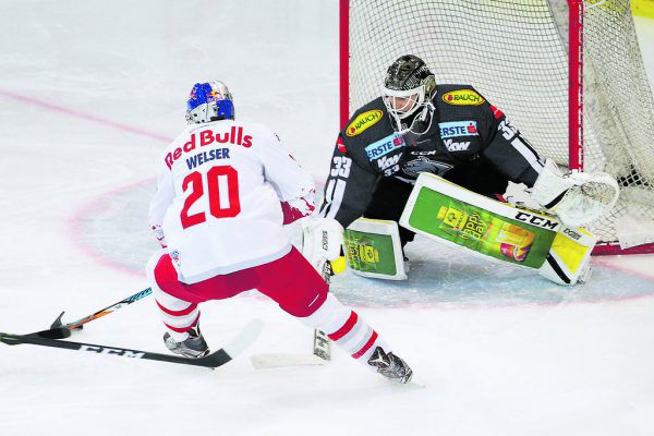 Bulldogs-Goalie Ronan Quemener spielte bärenstark. GEPA