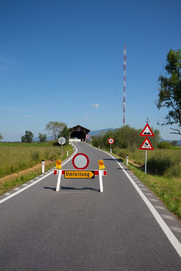 Derzeit ist die Senderbrücke wieder einmal gesperrt. Hartinger (2)