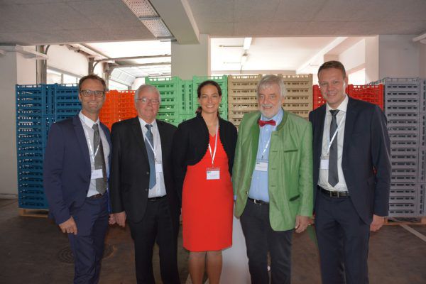 Führungsteam des Erfolgsunternehmens (v. l.): Gerhard Marte, Martin Rhomberg, Katharina Rhomberg, Thomas Rhomberg und Gerhard Bertsch. Marion Hofer (6)