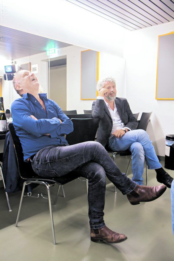 Stermann (r.) & Grissemann hatten Spaß beim Interview. Hartinger