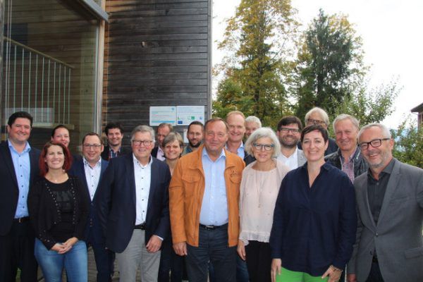 Die Vertreter der beteiligten Gemeinden. Regio Bregenzerwald