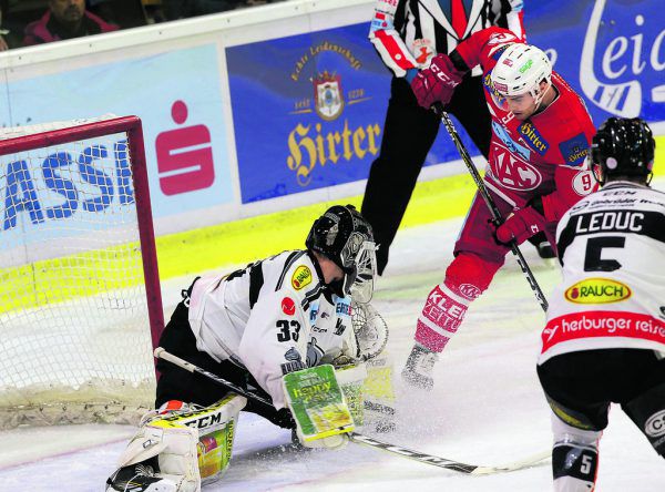Ronan Quemner hielt, was zu halten war – die Niederlage konnte er nicht verhindern. EBEL/KAC