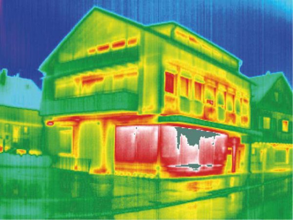 Thermografie-Aufnahme. e5-Gemeinden