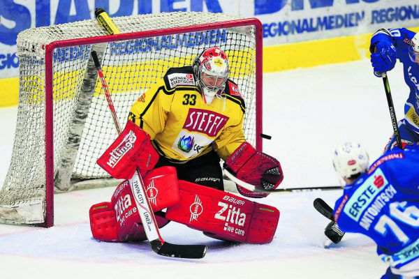 Villach konnte am Sonntag Caps-Goalie Pekka Toukkola vier Mal bezwingen. GEPA