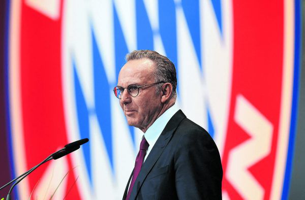 Bayern-Boss Rummenigge blickte gestern auf ein beeindruckendes Geschäftsjahr zurück. Reuters