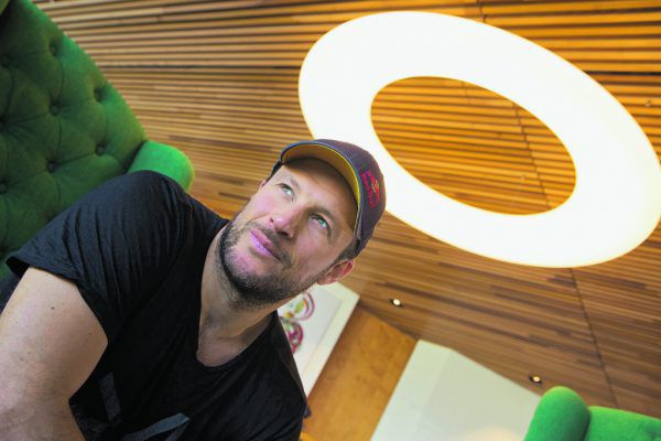 Ein nachdenklicher Augenblick von Aksel Lund Svindal beim Sport-Talk. Hartinger