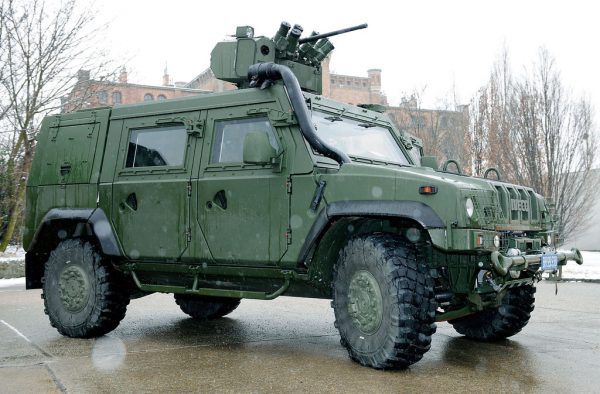 Eine Archivaufnahme eines Mehrzweckfahrzeugs vom Typ „Husar“. APA/BUNDESHEER/PENDL