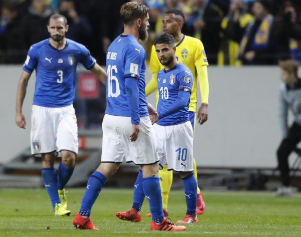 Enttäuschung bei den Italienern nach er 0:1-Niederlage. AP