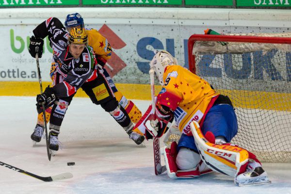 Smail Samardzic, hier gegen Asiago, erzielte gestern das 0:2. Stiplovsek