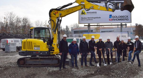 Spatenstich in Röthis. Wacker Neuson
