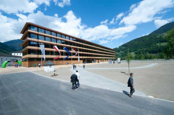 Das Illwerke-Zentrum in Van­dans. beate Rhomberg