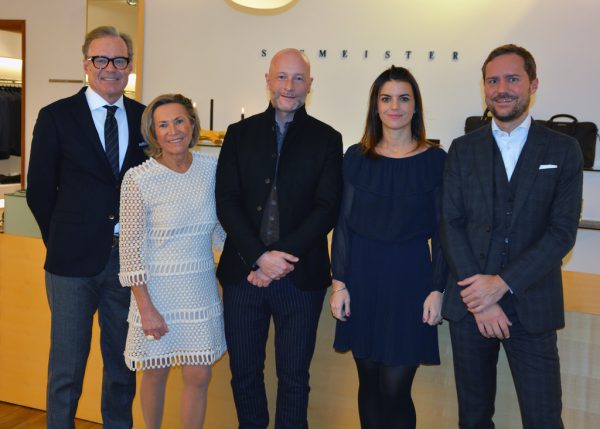 Gebhard und Heidrun Sagmeister, Designer Christian Weber (Weber + Weber), Caroline und Clemens Sagmeister. Marion Hofer(4)