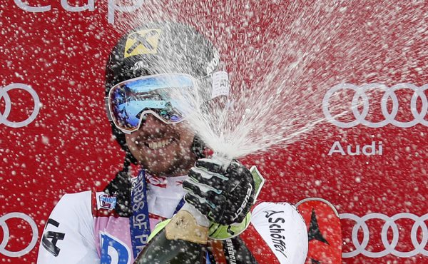 Hirscher siegte mit einem Vorprung von 0,88 Sekunden auf den Norweger Kristoffersen. AP