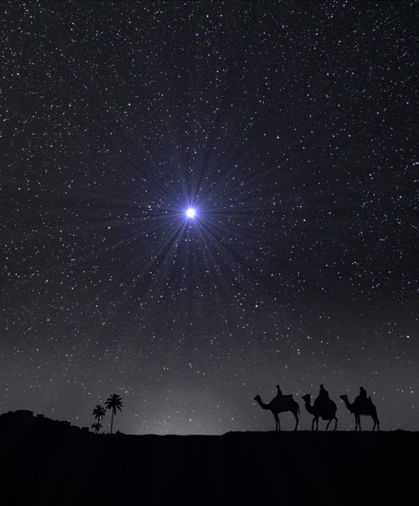 Eine dreifache Konjunktion könnte als „Stern von Bethlehem“ zu deuten sein. Shutterstock
