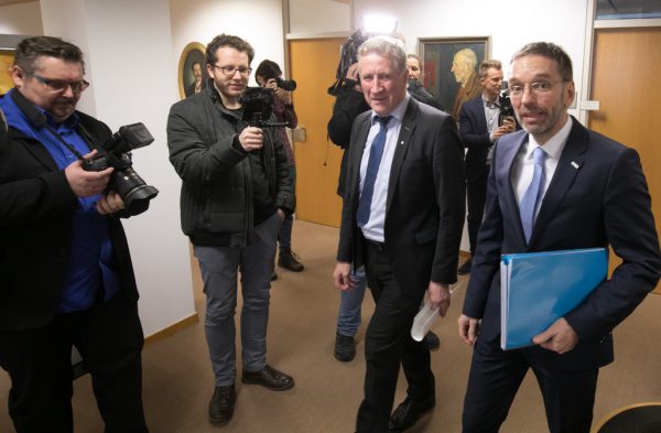 Am Donnerstagvormittag war Kickl (r.) im Landhaus zu Gast. Klaus Hartinger (3)