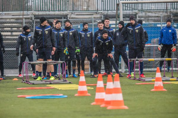 Bei widrigen Bedingungen startete der SCR Altach in die Vorbereitung auf das Frühjahr. Philipp Steurer