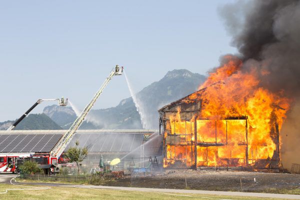 Brand eines Bauernhofes in Götzis im Juni.  Dietmar Mathis, Landesfeuerwehrverband