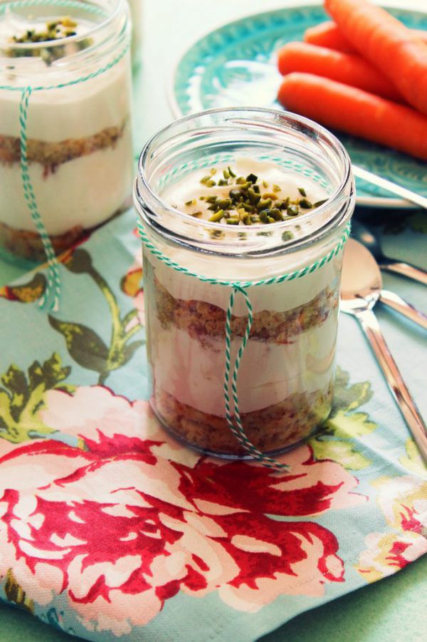 Der Kuchen im Glas kann auch mitgenommen oder verschenkt werden.Jasmine Hörhager