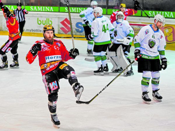 Die Feldkircher wollen heute wie hier Dylan Stanley jubeln. Lerch