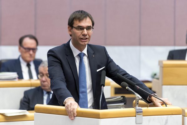 Landeshauptmann Markus Wallner blickt positiv ins neue Jahr. Dietmar Stiplovsek/Archiv