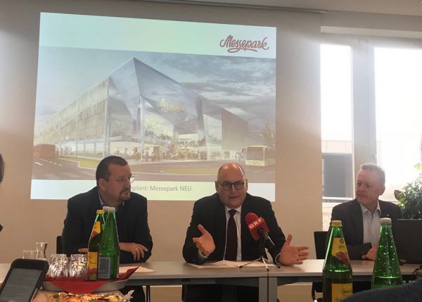 Messepark-Geschäftsführer Burkhard Dünser, Guntram Drexel und Wolfram Auer (v.l.) Messepark (2)
