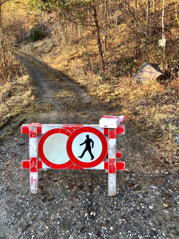 Sperre soll bis zum Frühjahr andauern. hohenems