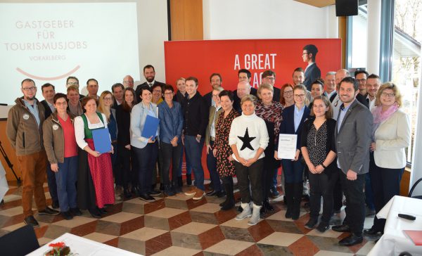 Die ersten zertifizierten „Great Place to Work“-Betriebe im Tourismus. WKV