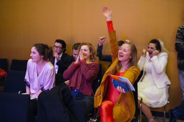 Große Freude bei den Gewinnern des Hugo. Lisa Mathis
