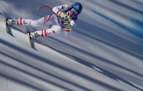 Scheyer in Aktion. Gestern wurde sie im Training zur heutigen Europacup-Abfahrt in Crans Montana Zweite hinter Nina Ortlieb.  Steurer (1), GEPA (1)