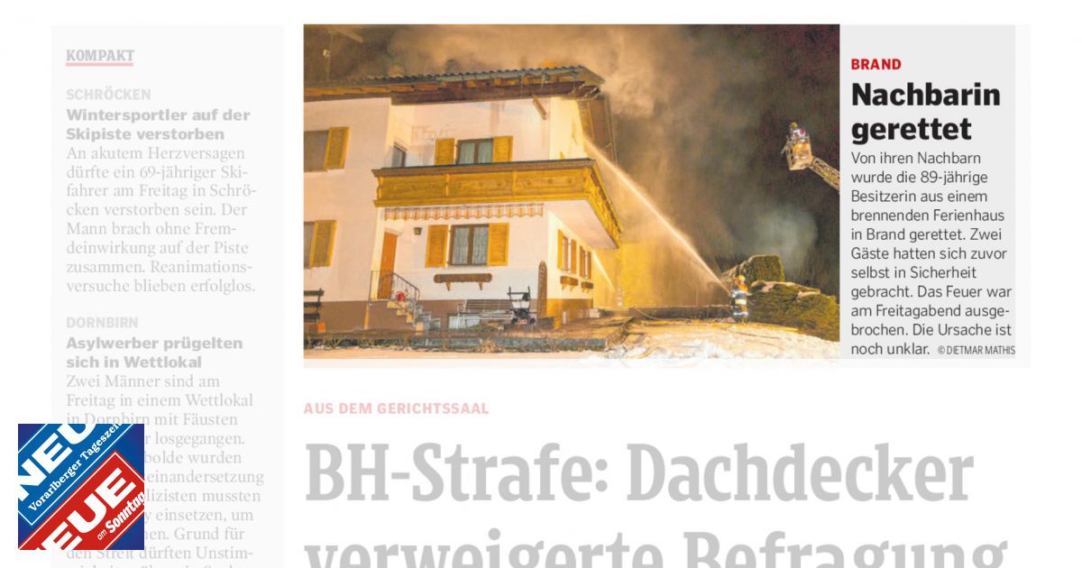 Brand NEUE Vorarlberger Tageszeitung