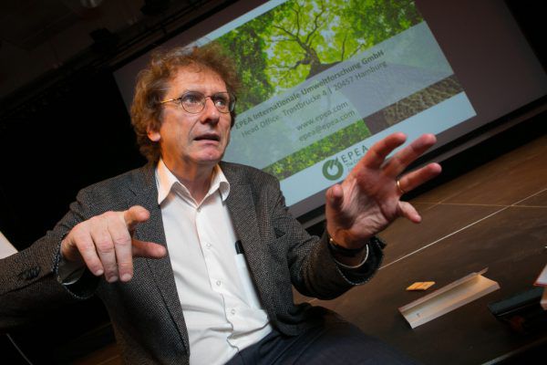 Braungart nach einem Vortrag in Feldkirch. Klaus Hartinger (3)