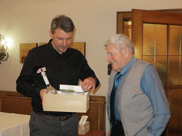 Bürgermeister Fischer (l.) mit Kremmel. Marktgemeinde Lustenau