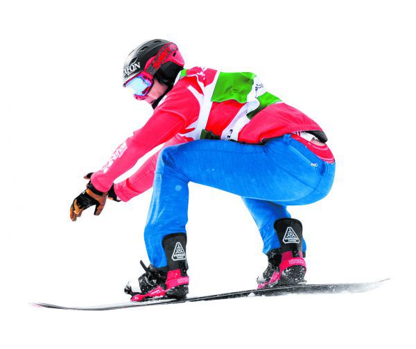 Izzi Hämmerle in Fahrt. Stiplovsek