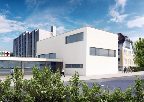 So wird das neu errichtete Neudörferhaus zukünftig aussehen. Nägele Waibel ZT GmbH