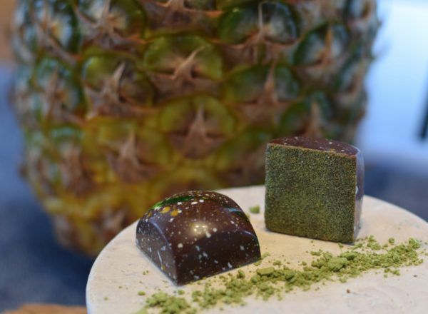 Pokalpreisträger „Matcha-Ananas“.  Schokomus