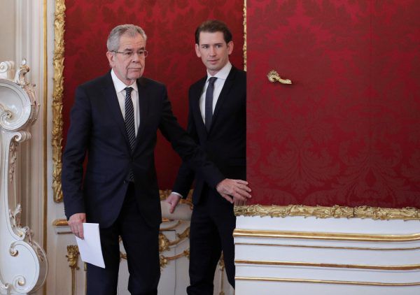 Van der Bellen (l.) und Kurz. Reuters