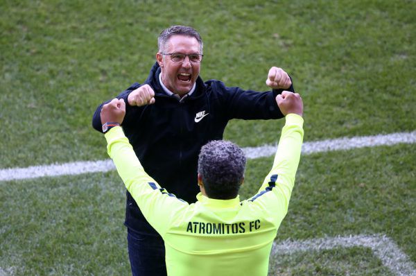 Der ehemalige Altach- und FC-Lustenau-Coach Damir Canadi hatte in Athen allen Grund zu jubeln. Gepa