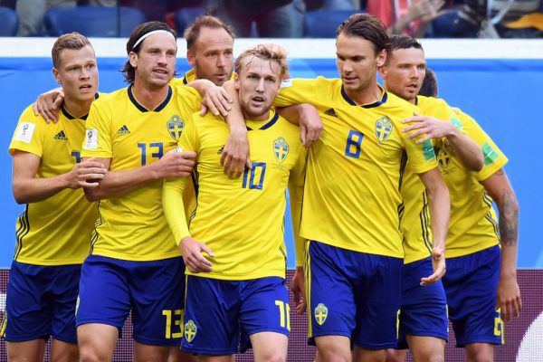 Die Schweden stehen erstmals seit 24 Jahren im Viertelfinale. AFP