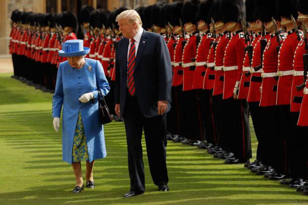 US-Präsident Donald Trump auf Schloss Windsor. Matt Dunham