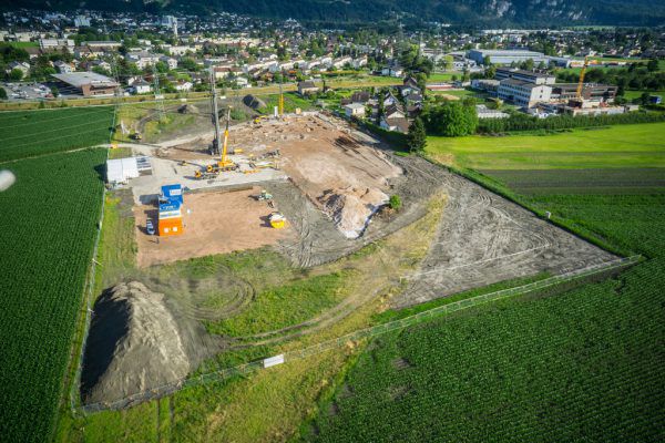 Das Zentrallager soll Ende 2019 fertig sein. Hartinger, Grass