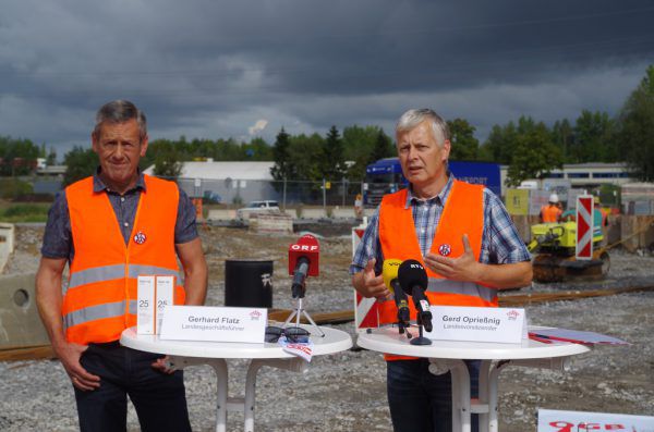 GBH-Landesvorsitzender Gerd Oprießnig und GBH-Landesgeschäftsführer Gerhard Flatz.