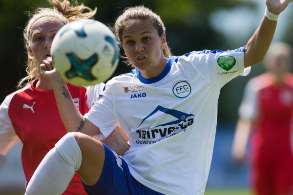 Jasmine Kirchmann brach per Elfmeter die Torsperre des FFC. Philipp Steurer