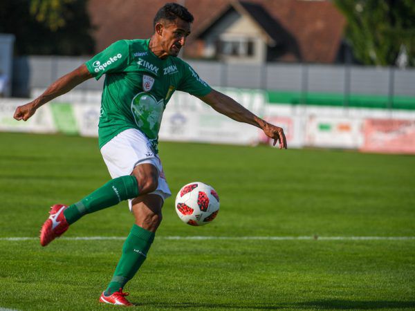 Ronivaldo hat bisher 15 Tore in 25 Spielen für Austria Lustenau erzielt. Gepa/Lerch