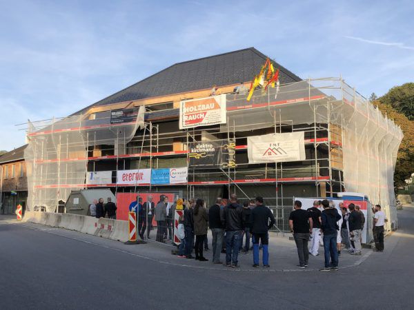 Der Rohbau des „Drei König“-Gebäudes steht. Prisma