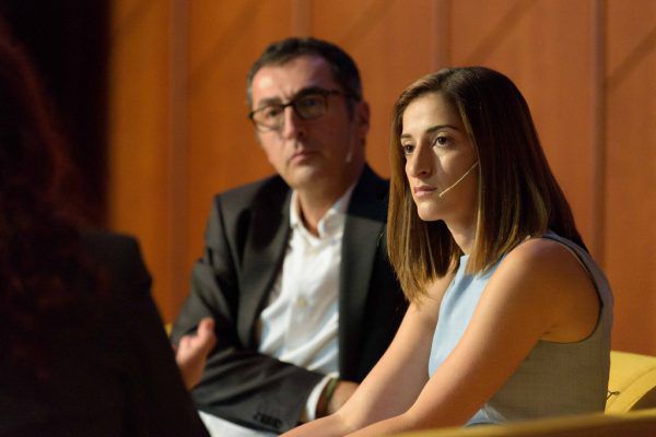 Die Journalistin Mesale Tolu und der deutsche Politiker Cem Özdemir (Grüne) . Dietmar Stiplovsek