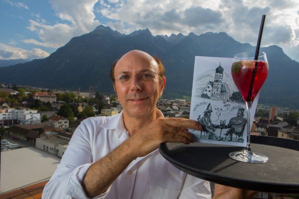 Markus Pastella kennt nicht nur geschichtliche Fakten, sondern auch Anekdoten und Sagen rund um die Alpenstadt. Volare/Vorarlberger LAndesbibliothek