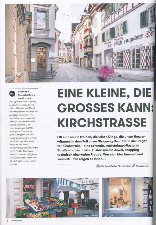 Artikel im Bregenzer City Guide 2018. Privat/Faksimile