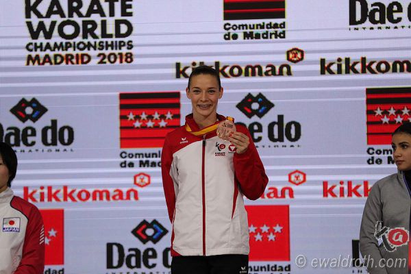 Bettina Plank erkämpfte sich die verdiente Bronzemedaille. Ewald Roth (2)