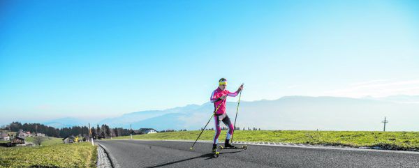 Dominik Baldauf beim Training vor der Haustüre. Hartinger